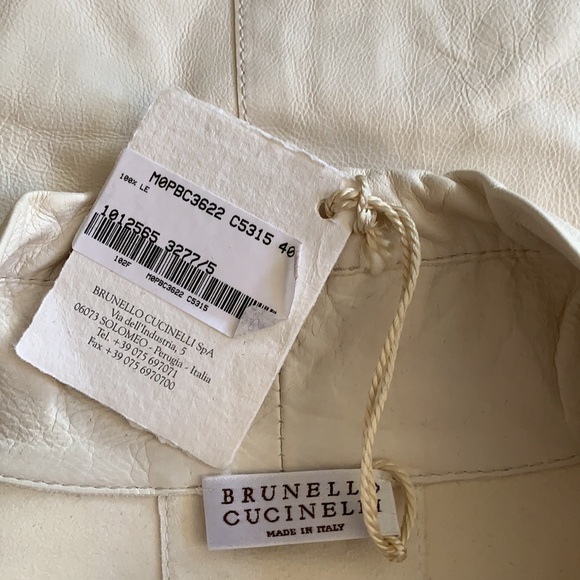 Brunello Cucinelli Leather Jacket - Picture 7 of 9
